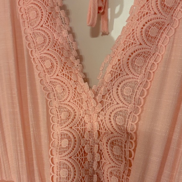 Elegant J Gee Pink/ peach Sleeveless Dress - Picture 4 of 7